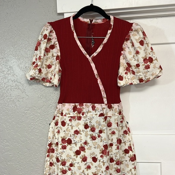 1970’s TERRI PETITES VINTAGE CALIFORNIA FLORAL MAXI DRESS XS - Picture 2 of 16